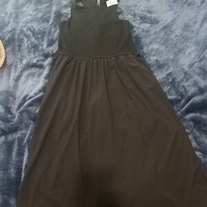 LOFT Black Sleeveless Maxi Dress